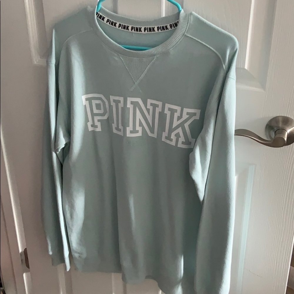 Light blue PINK sweatshirt